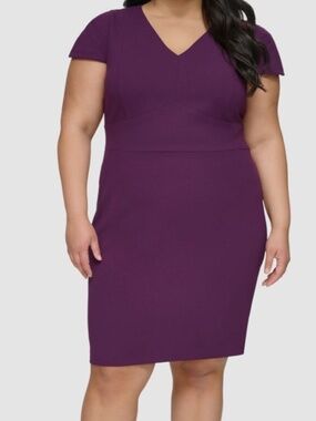 DKNY purple sheath dress